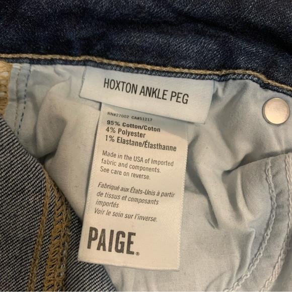 PAIGE Hoxton Ankle Peg Jeans - Picture 3 of 4